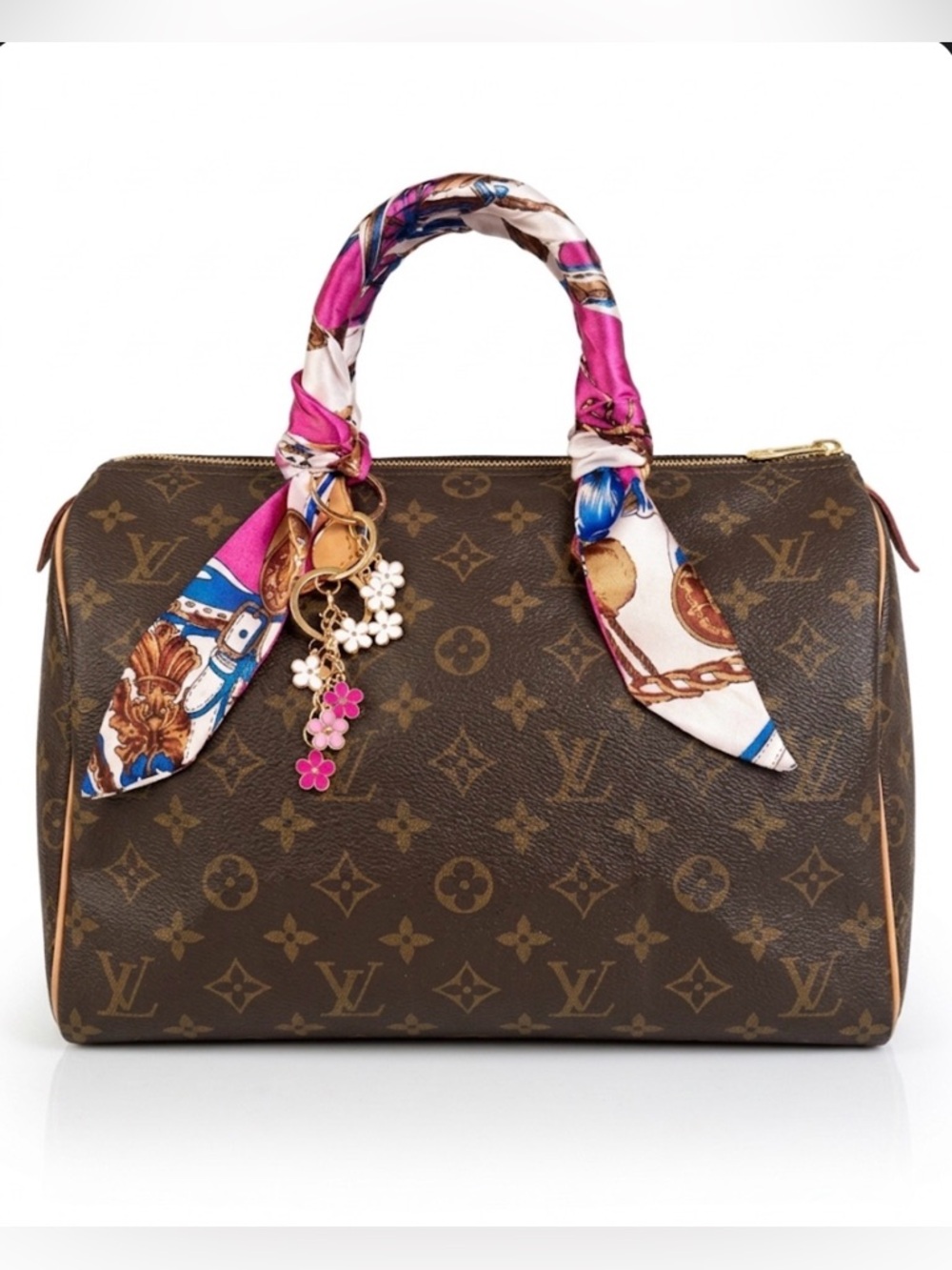 🔥LAST DROP🔥Louis Vuitton Speedy 30 Brown Monogram Satchel - Picture 12 of 13